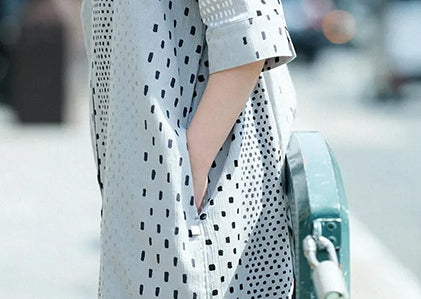 타카시마치지미 20/20 그란 셔츠 원피스 6/4슬리브