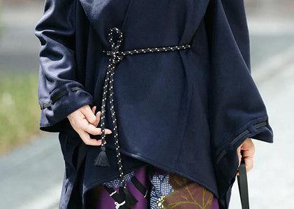 Cravates à manches ajourées Kisaragi en laine peignée