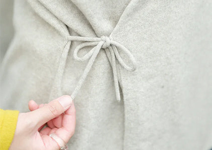 SOU・SOU×ALPHA 羊絨 雙色袖和裝針織衫