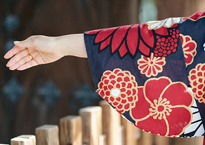 高島縮 薙刀長方形衣