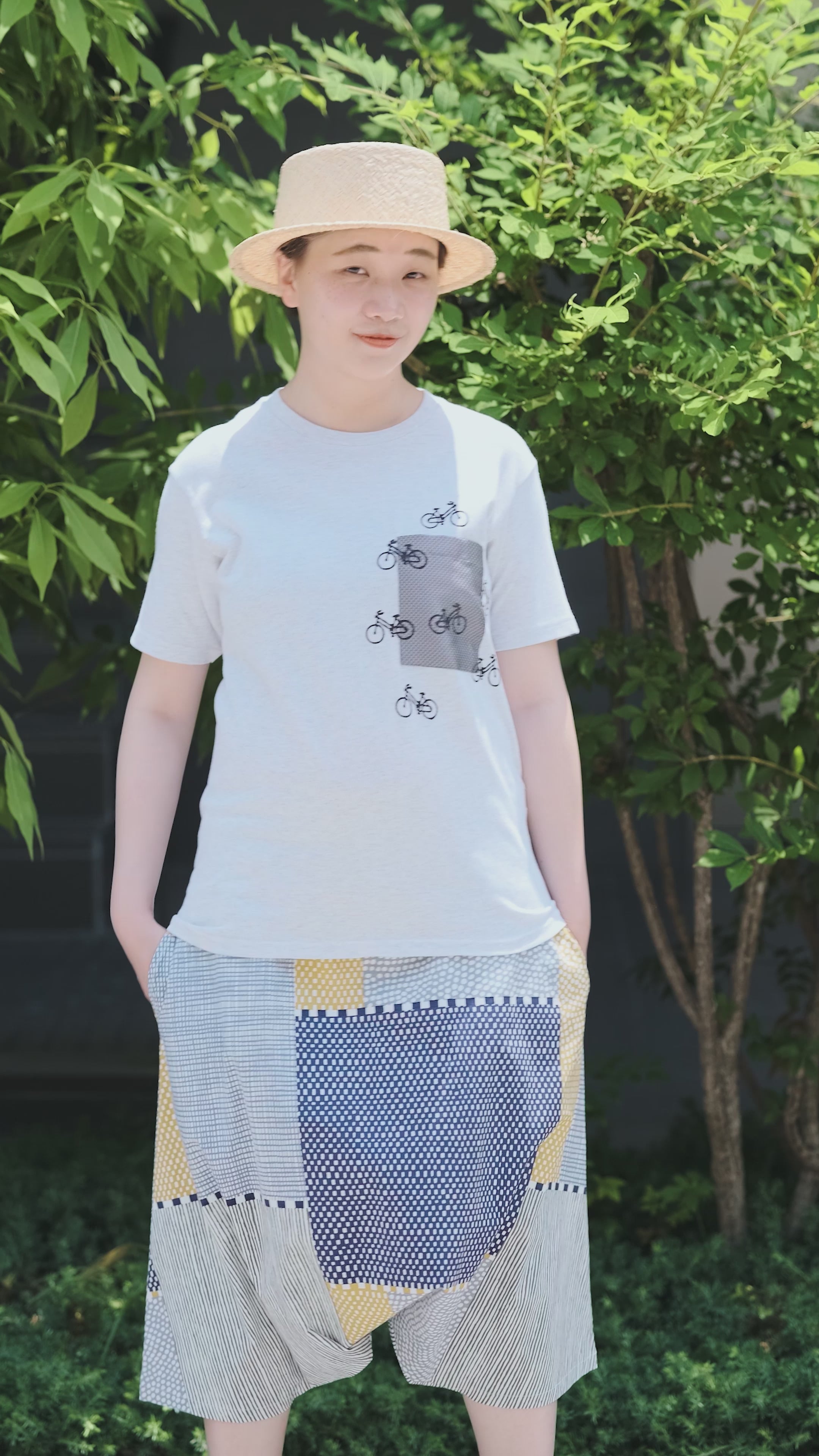 net限定】半袖 ポケットTシャツ[5.0]／ロイヤルブルー×SO-SU-U昆（こん）2