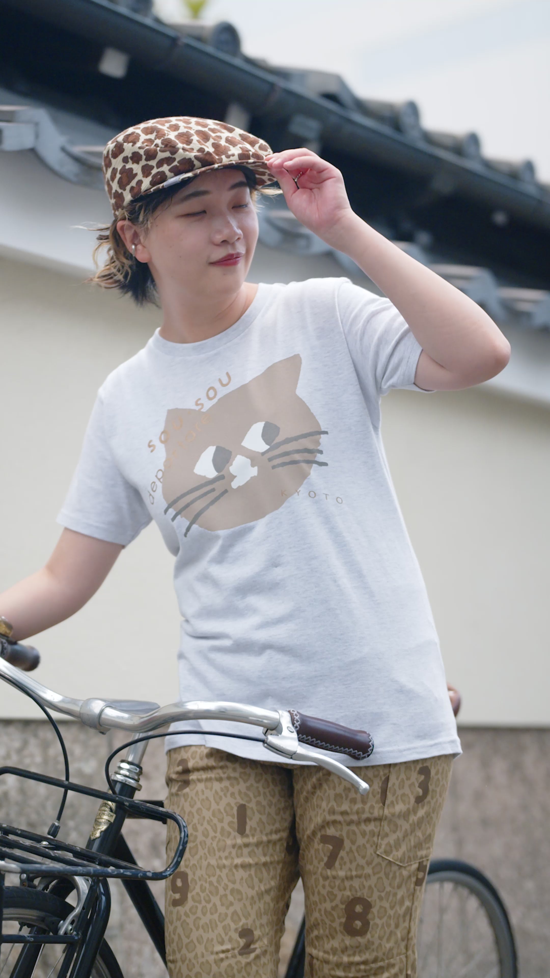 6月30日頃発送予定】depoニャン 半袖Tシャツ[5.0]／ホワイト