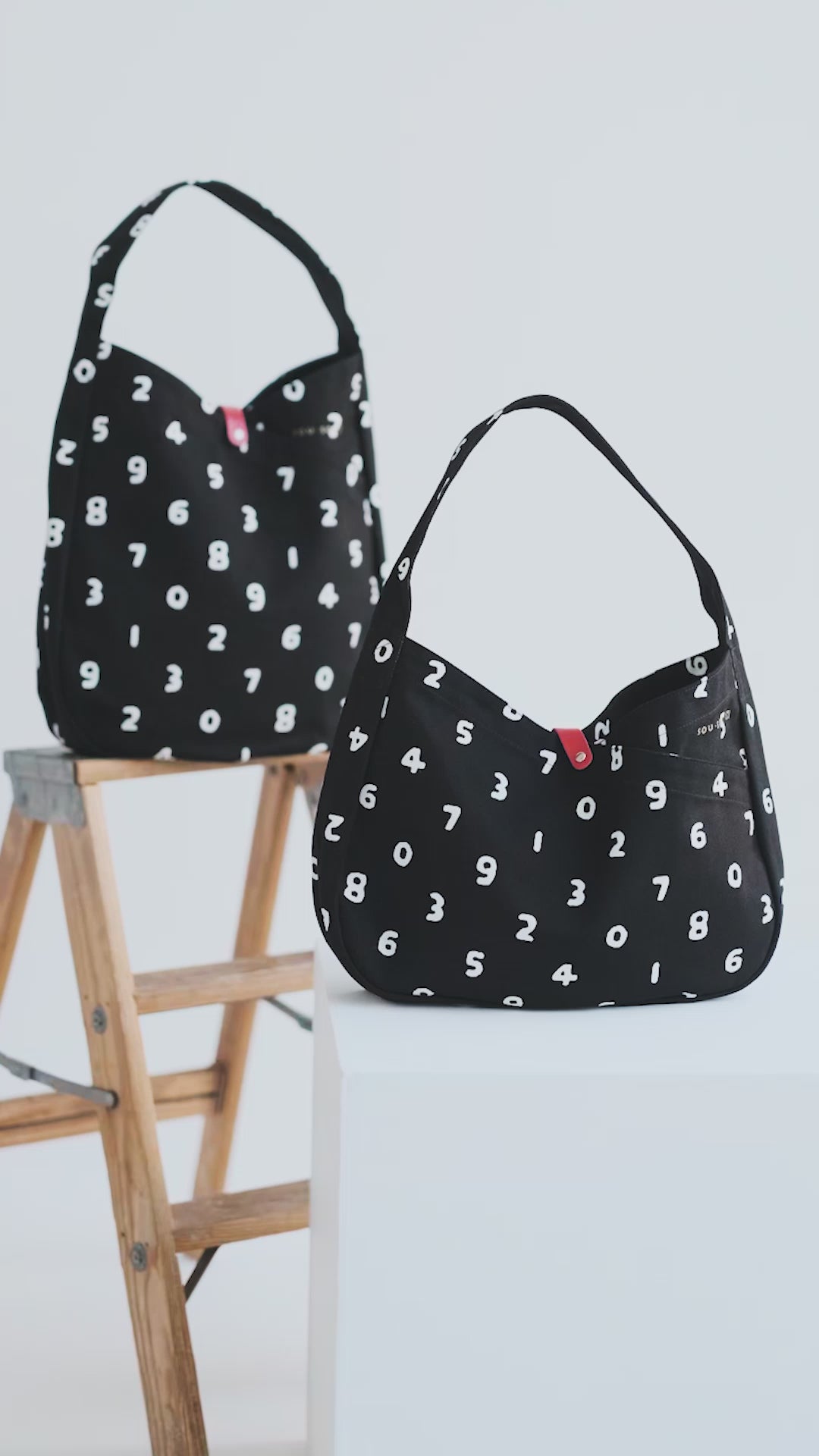 SOU・SOU×Arakawa Masujiro Odayaka Vertical Shoulder Bag / Woven Bamboo