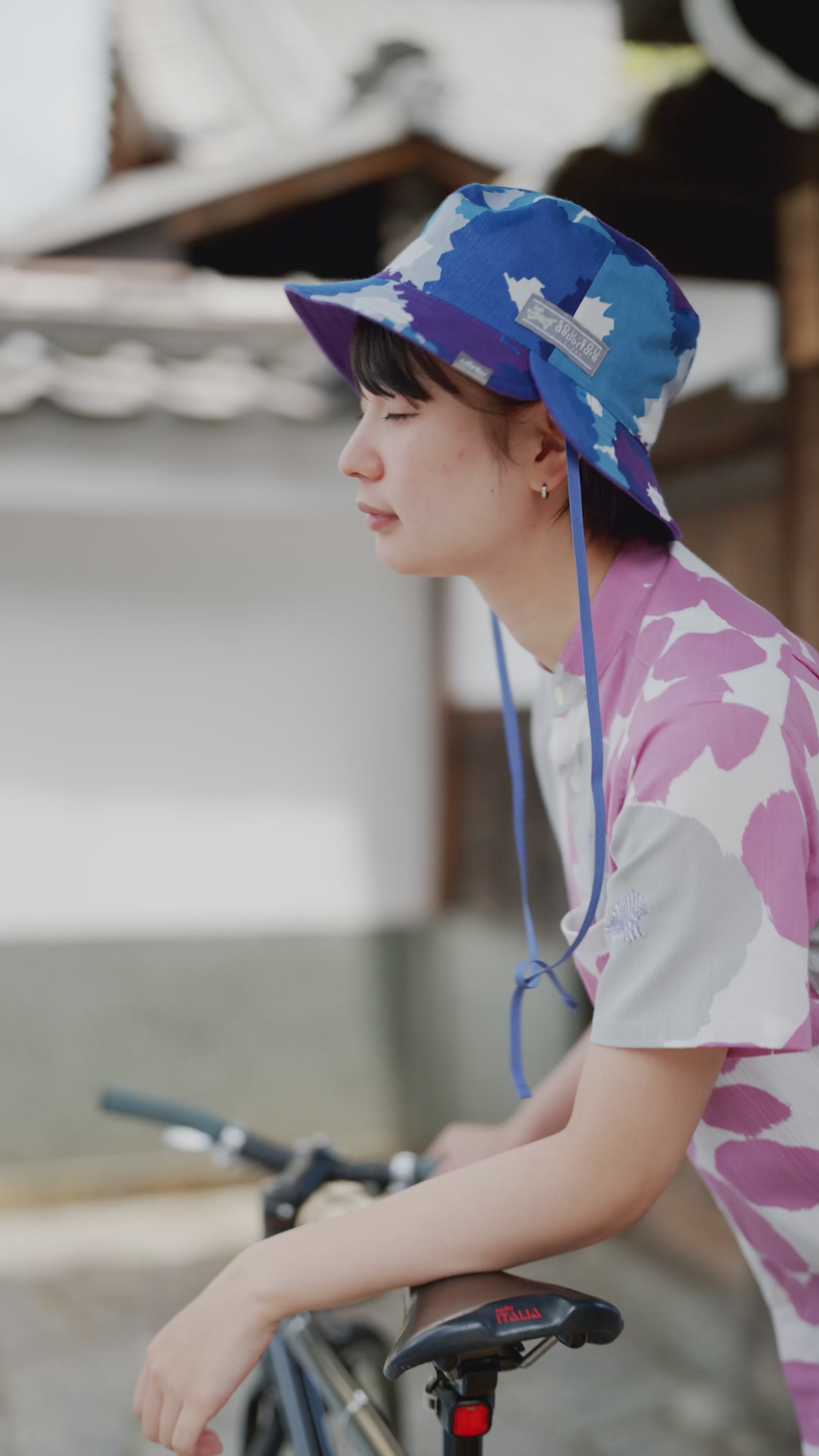 帽子 si リネンツイル リバーシブル BIKE HAT／duck hunter camo SO-SU-U 空