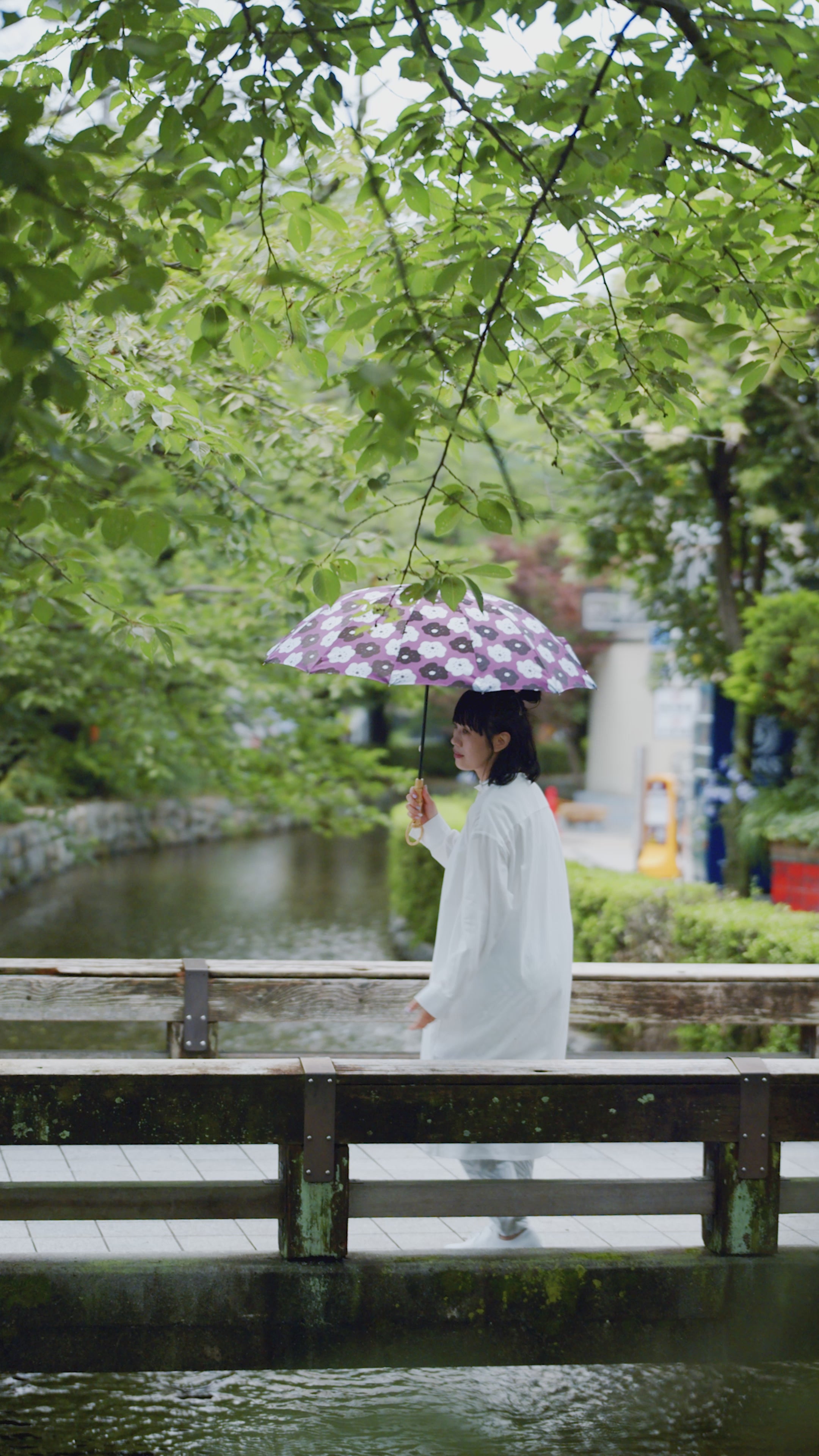 SOU・SOU×MOONBAT 郡内織（ぐんないおり） Carbon Umbrella／鳶（とび）