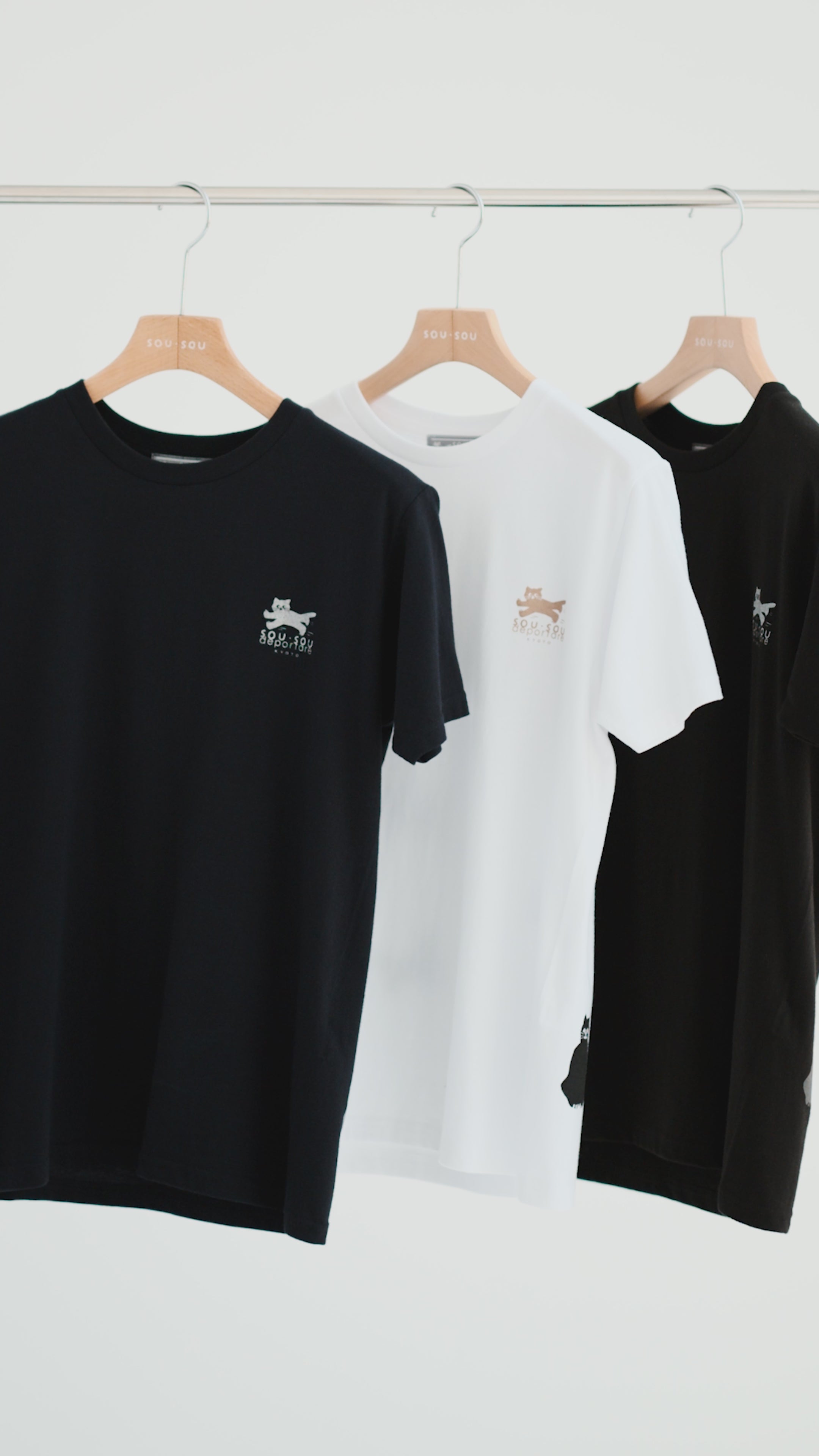 ねこ 半袖Tシャツ[5.0]／アイボリー