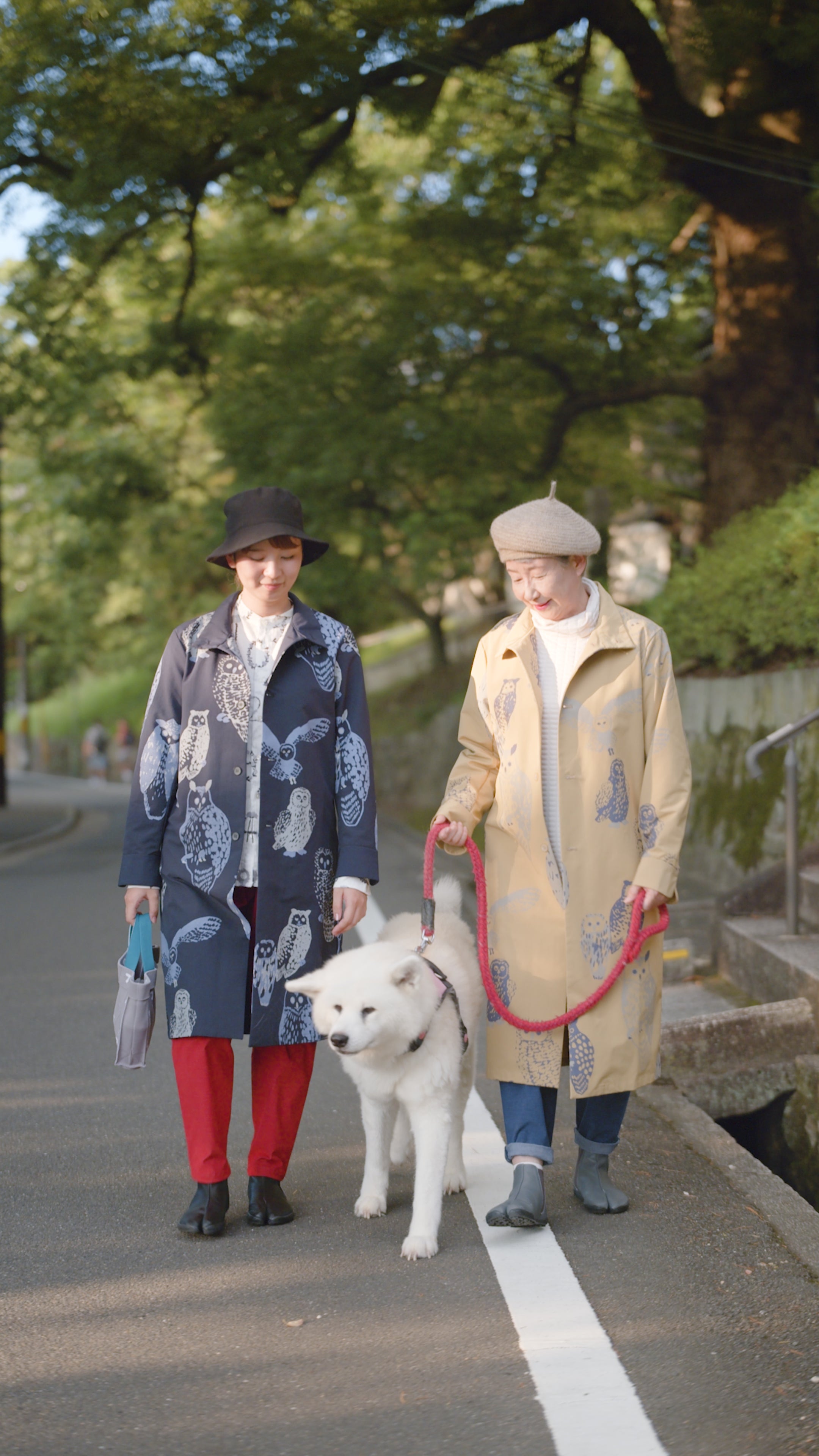 ウェザークロス スタンドカラー ロングコート／ふくろう 深紺（しんこ