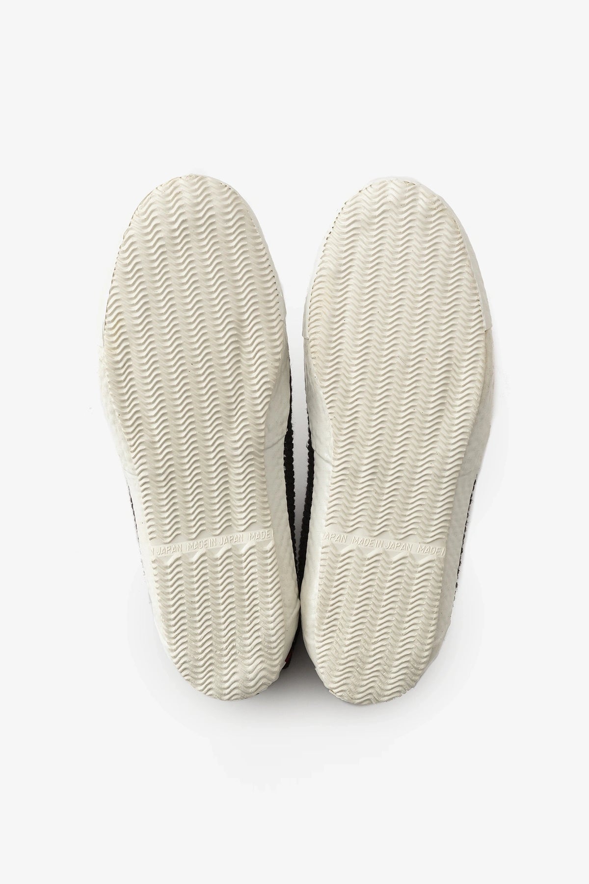 Round Toe Tabi Shoes Bi-Pattern/ Masu×Sashiko Black2