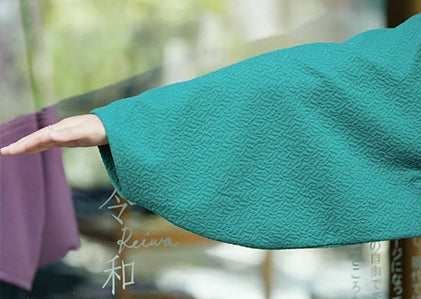 和服領上衣 白息