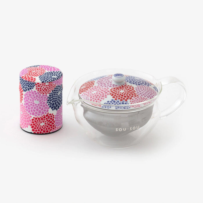 耐熱ガラス急須＆茶缶セット