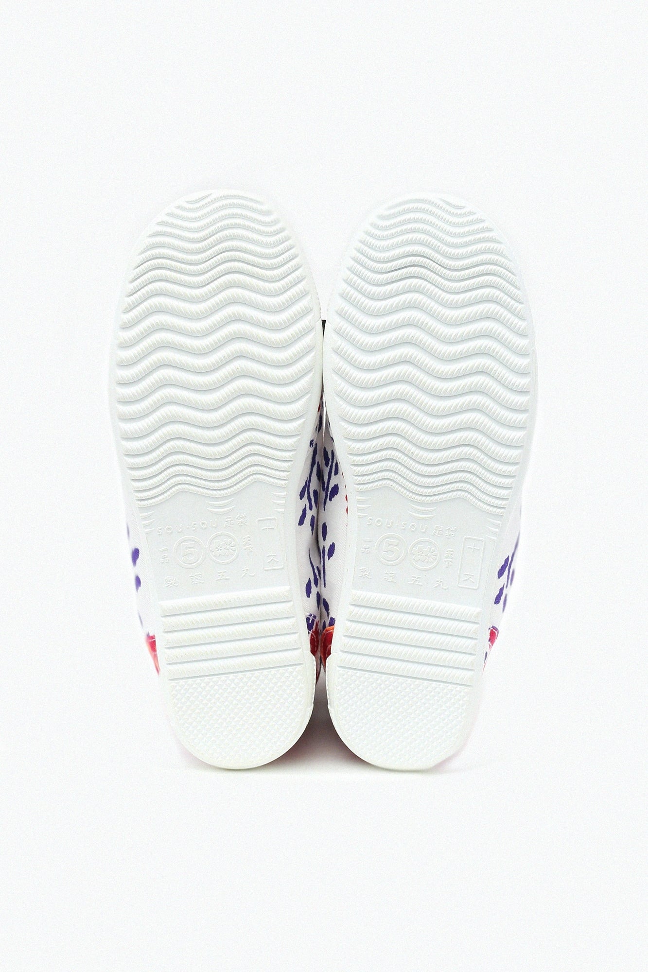 【net limited】Marugo Round Toe Tabi Shoes / Woven Bamboo Navy Blue