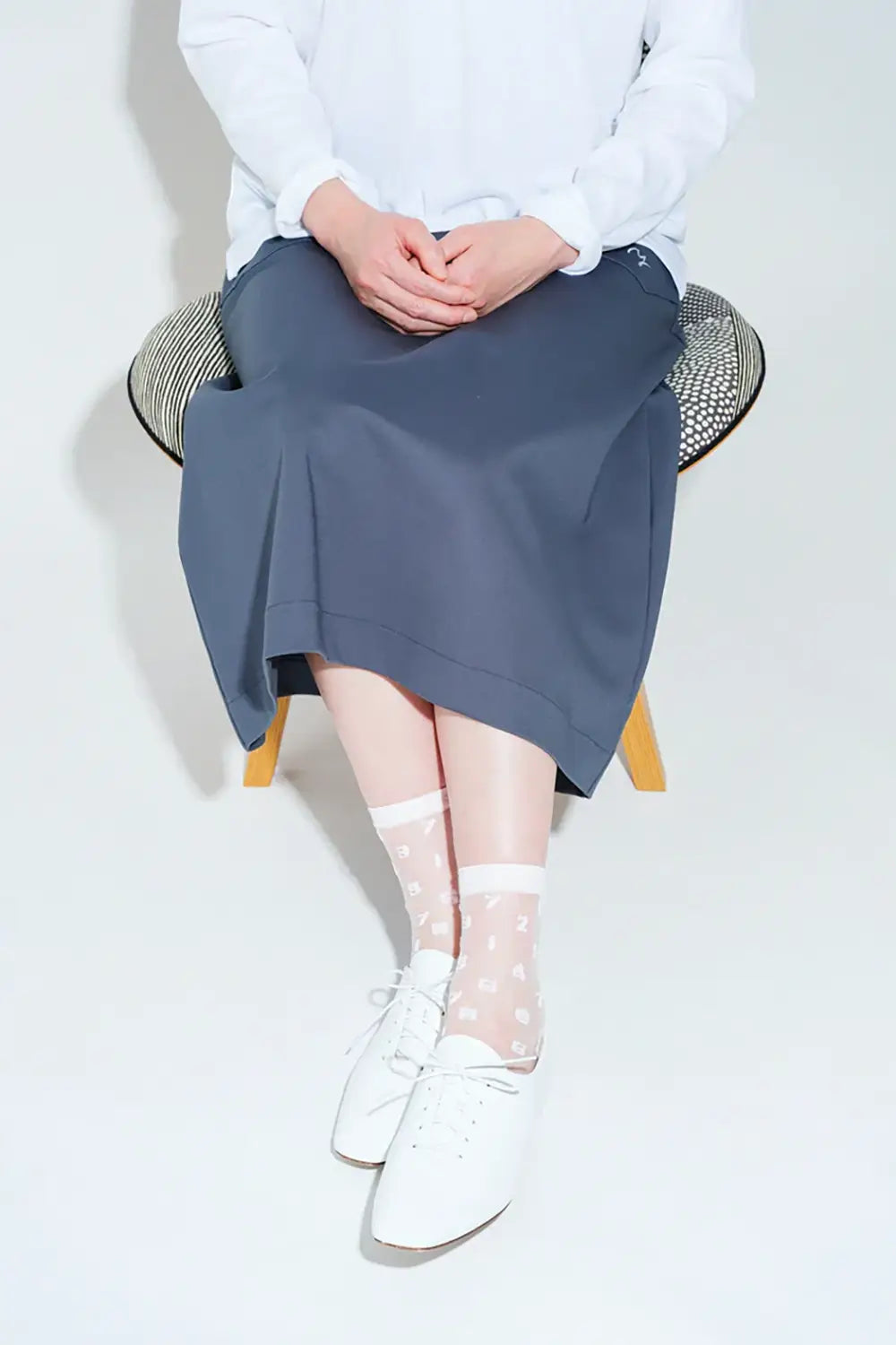 텍스타일 시어 삭스／SO-SU-U 베이비 핑크