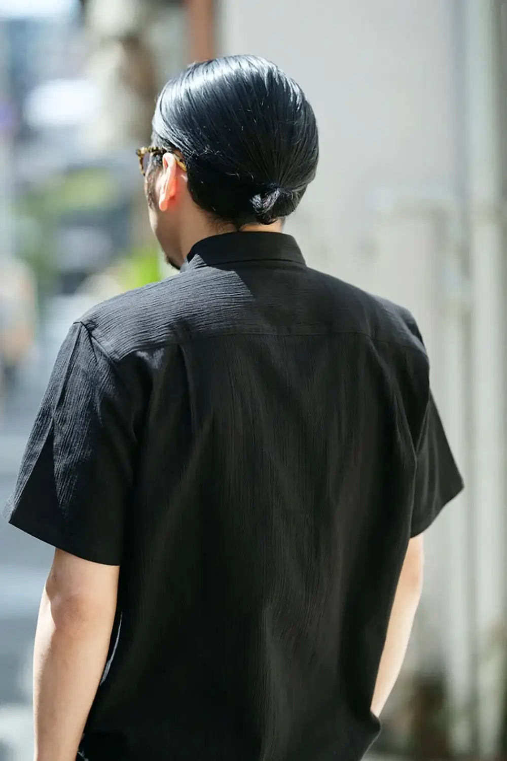 타카시마치지미 20/20 반팔셔츠／검은색