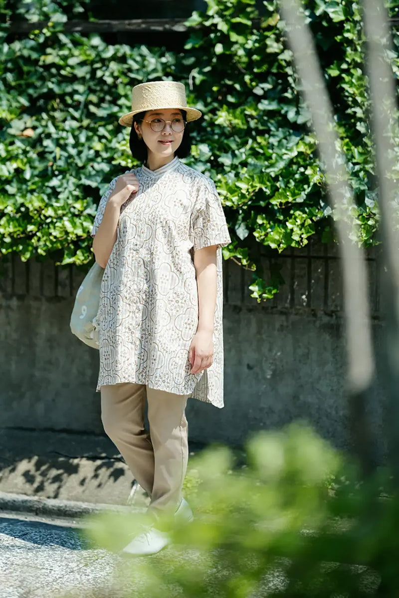 타카시마치지미 40/40 레깅스 팬츠/베이지（시로츠루바미） 