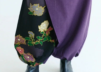 【Pre-order】Muslin Wool Wrap Harem Pants